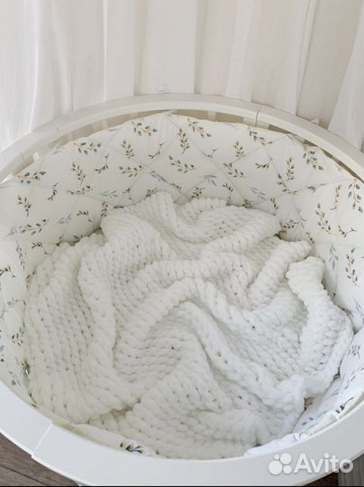 Бортики в круглую кроватку