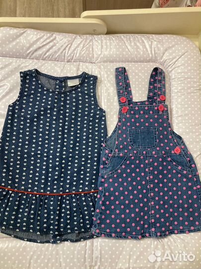 Джинсовые сарафаны для девочки 98