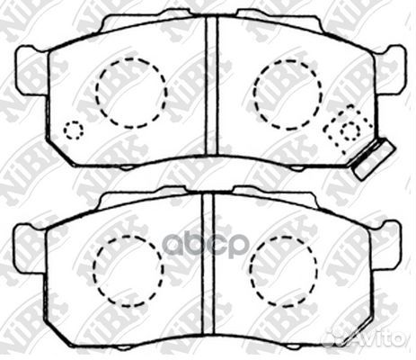 Колодки тормозные дисковые PN8336 PN8336 NiBK