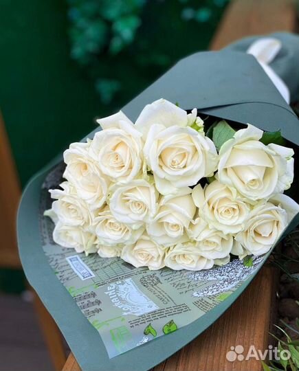 15 Роз в оформление Доставка 24\7