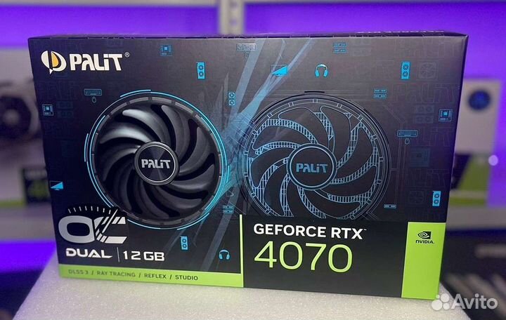 Видеокарты RTX 4070 Palit 12Gb
