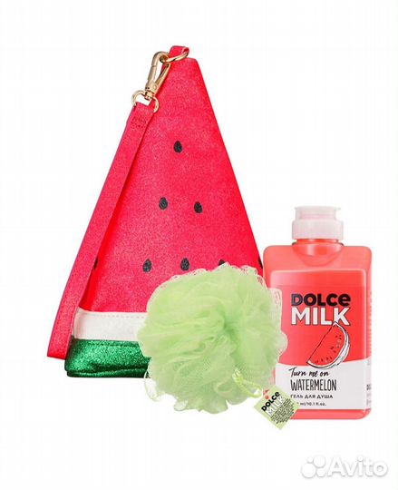 Dolce milk набор. (Сумочка, гель, мочалка)