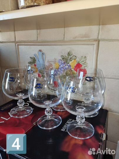 Бокалы Bohemia Claudia для вина, бренди, шамп