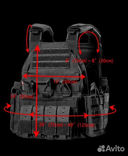 Разгрузочный жилет плитник якедо черный