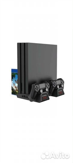 Зарядная станция для геймпадов ps4 с охлаждением