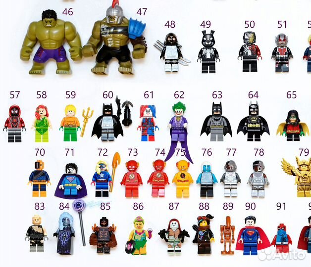 Lego минифигурки DC, Marvel, star wars, Minifigure