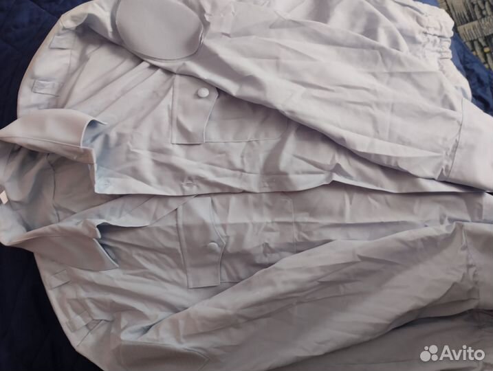 Полицейская рубашка голубая новая