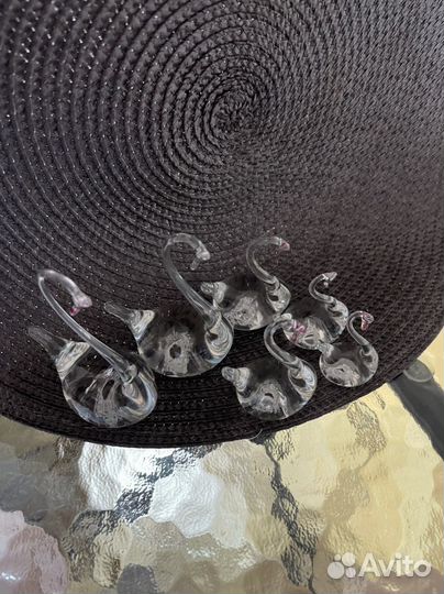 Статуэтки СССР семья лебедей