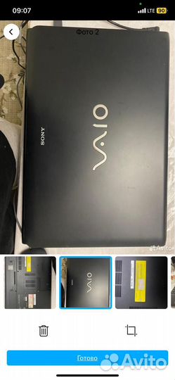 Ноутбук Sony vaio