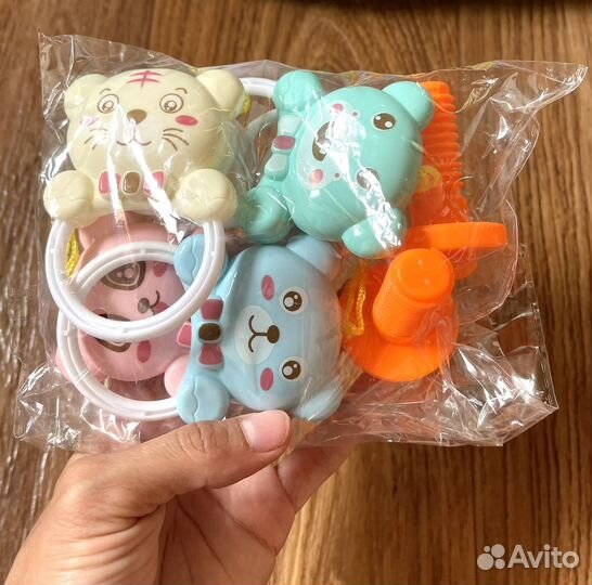 Коврик детский развивающий с пианино и подвесками