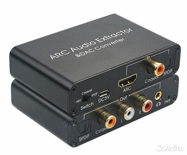 Hdmi ARC Audio Extractor and DAC Converter Аудио Э