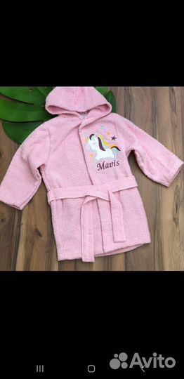 Детский махровый халат новый