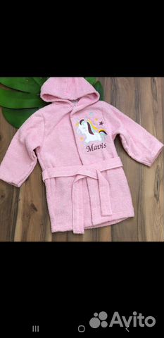 Детский махровый халат новый