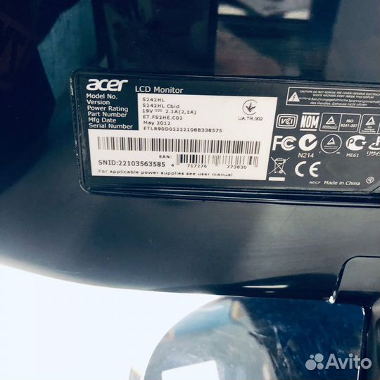 Монитор Acer S242HL