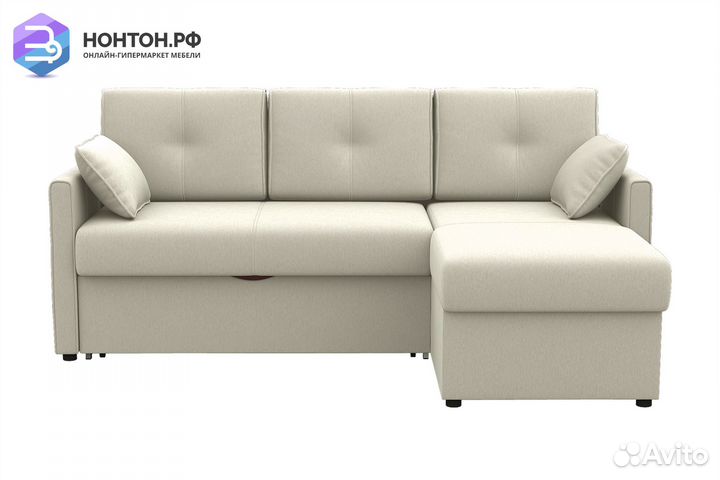 Диван угловой дельфин Рим белый