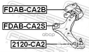 Сайлентблок fdab-CA2B fdab-CA2B Febest