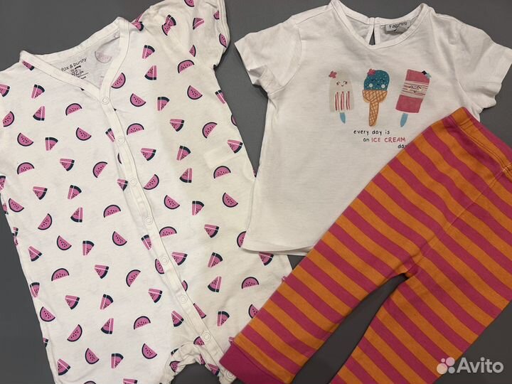 Пакет фирменных вещей для девочки 80 86