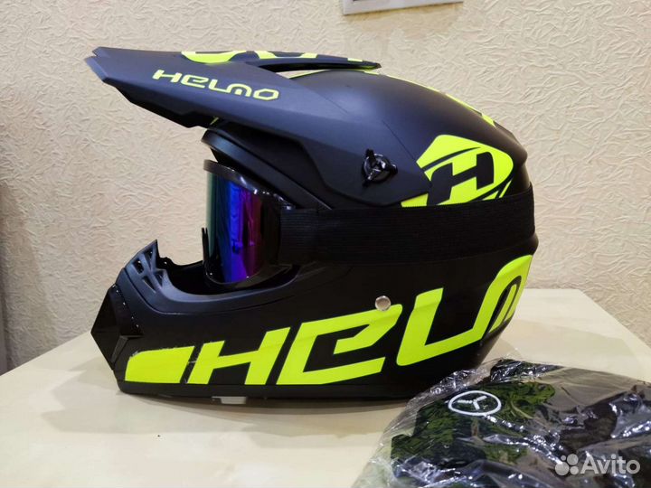 Мотошлем комплект для кросса эндуро Новый Размер М