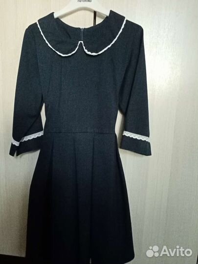 Платье школьное синее