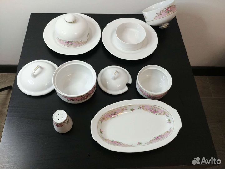 Набор столовой посуды и чайный сервиз Jlmenau гдр