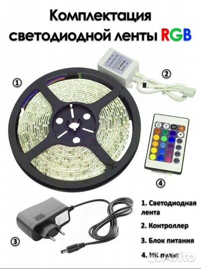 Светодиодная лента rgb 220v