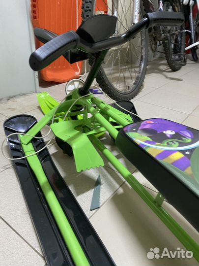 Снегокат с колёсами