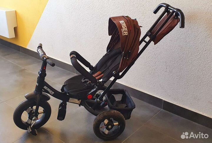 Детский трехколесный велосипед коляска