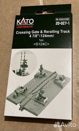 Kato ж/д переезд со шлагбаумом 9мм N 1:160