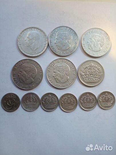 Монеты Швеции серебро
