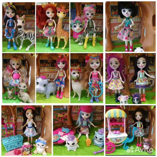 Куклы энчантималс редкие Тигр, Медведи, Панда