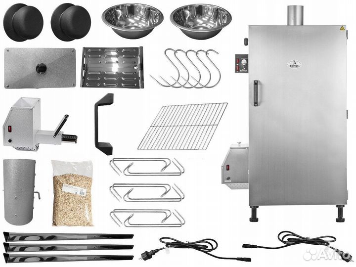 Коптильная камера 150л (20кг загрузка)