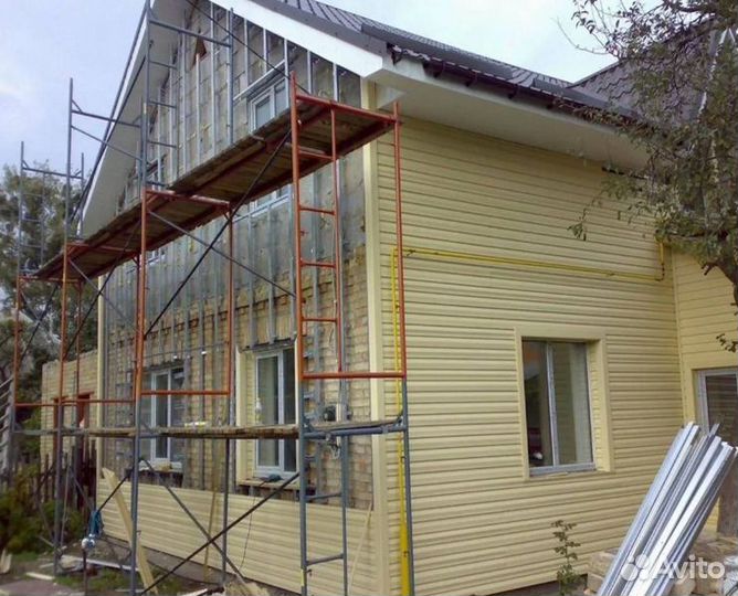 Фасадные работы, утепление домов, сайдинг