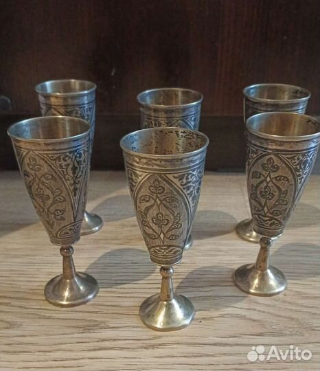 Серебряные рюмки кубачи