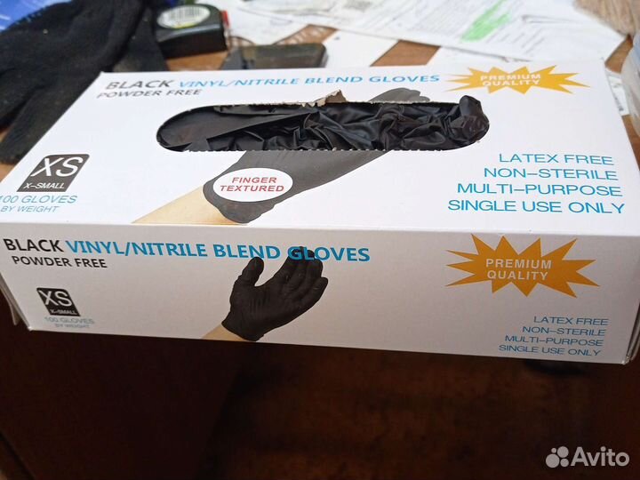 Перчатки винил+нитрил