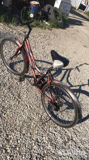 Самокат с ручным тормозом