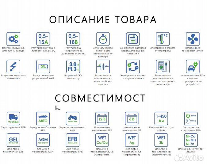 Зарядное устройство для автомобильного аккумулятор