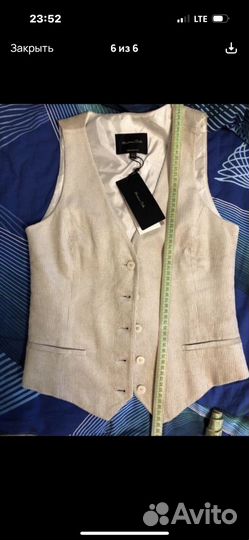 Massimo dutti жилет вельвет