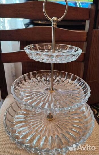 Ваза для фруктов на ножке СССР