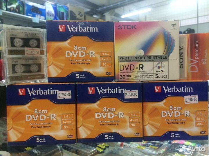 Видеокассета MiniDV, микрокассета MC-90