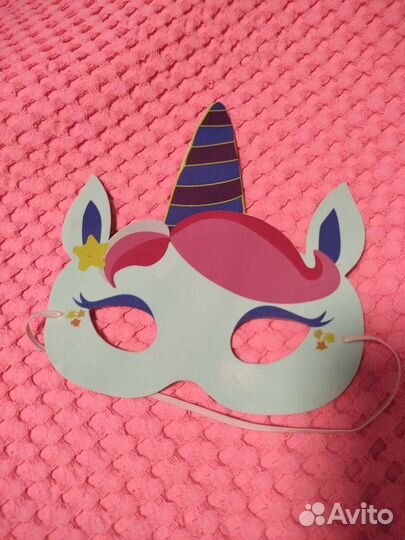 Новогодняя маска единорог