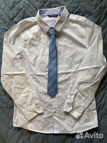 Рубашка белая с галстуком
