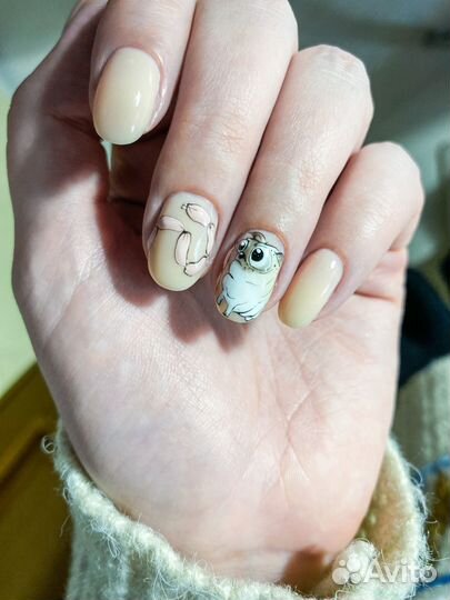 Маникюр аппаратный + гель-лак Щербинки