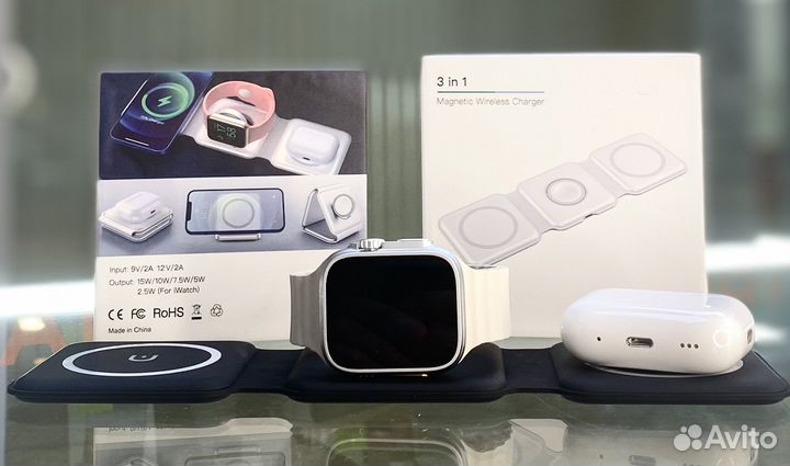 Беспроводная зарядка 3 в 1