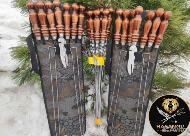 Набор шампуров в чехле