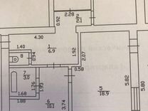 3-к. квартира, 61,1 м², 1/3 эт.