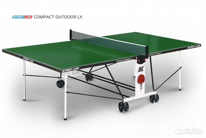 Теннисный стол Compact Outdoor LX green