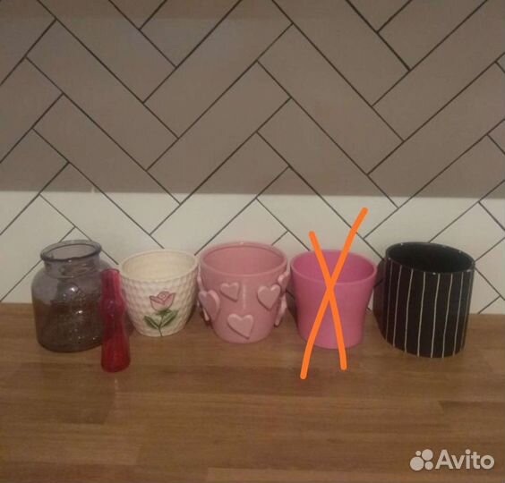 Горшки, кашпо керамические, вазочки