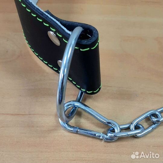 Тяжелая атлетика пояс для отягощений кожа с цепью