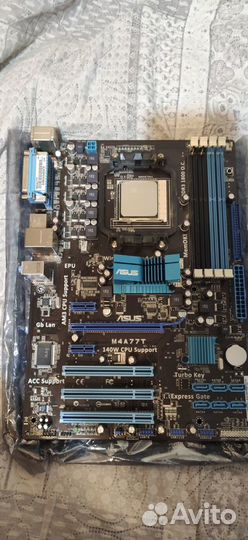 Продам комплект AMD Athlon II X2 250 +asus M4A77T