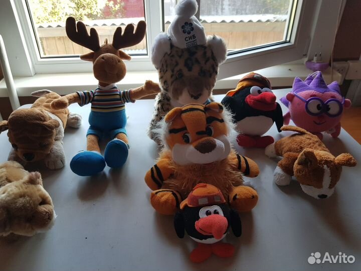 Мягкие игрушки пакетом много